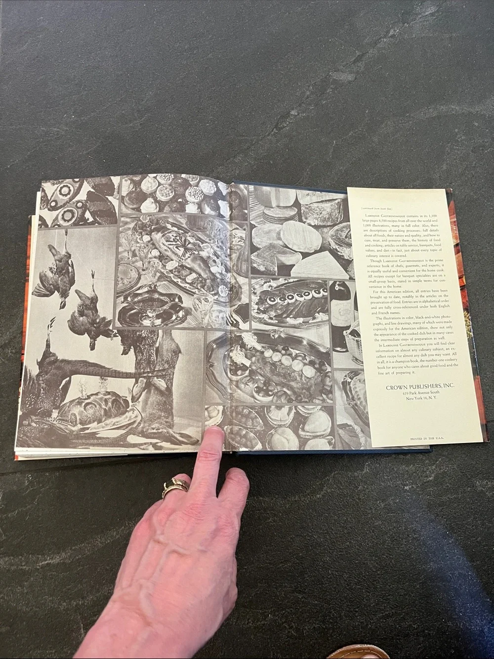 Larousse Gastronomique Encyclopedia of Food Wine & Cookery Prosper Montagne 1961